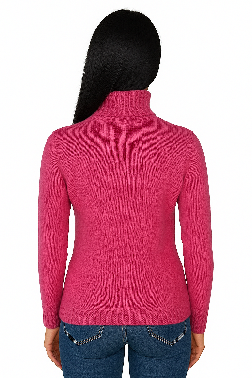 Dolcevita Donna Puro Cashmere Naturale Fuxia Ciclamino