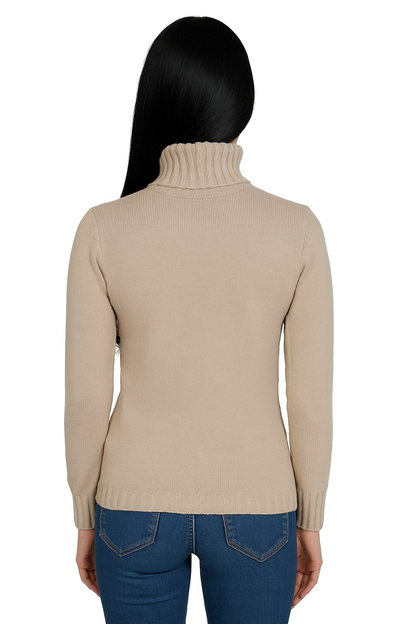 Dolcevita Donna Puro Cashmere Naturale Beige Sabbia