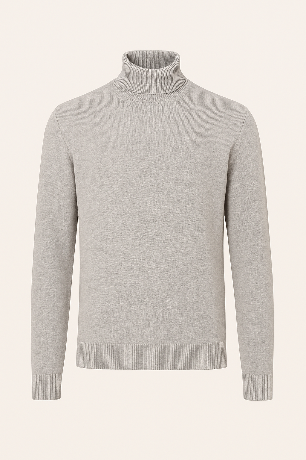 Dolcevita Uomo Puro Cashmere Naturale Grigio Perla
