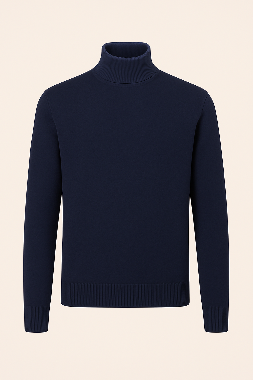 Dolcevita Uomo Puro Cashmere Naturale Blu Navy