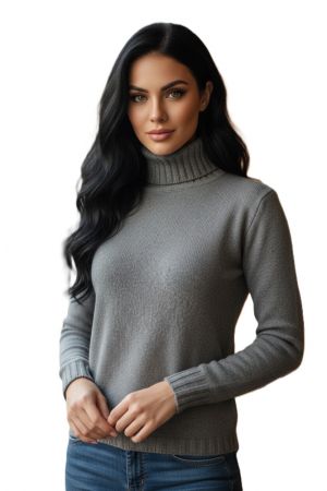 Dolcevita Donna Puro Cashmere Naturale Grigio Perla