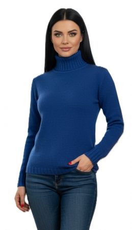 Dolcevita Donna Puro Cashmere Naturale Blu Marine