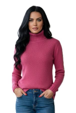 Dolcevita Donna Puro Cashmere Naturale Fuxia Ciclamino