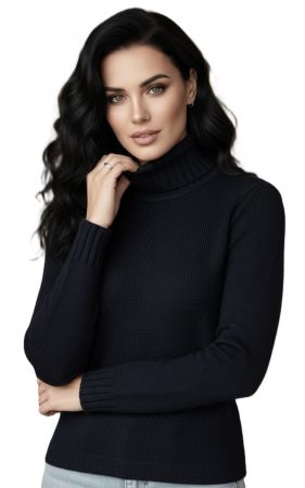 Dolcevita Donna Puro Cashmere Naturale Nero Assoluto