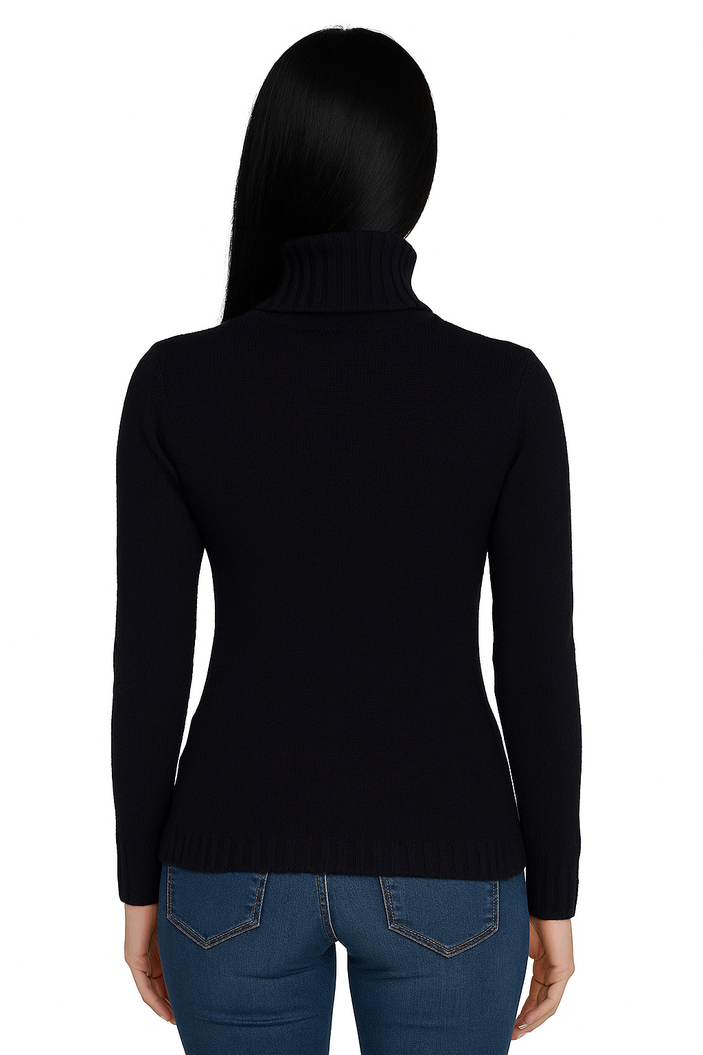 Dolcevita Donna Puro Cashmere Naturale Nero Assoluto