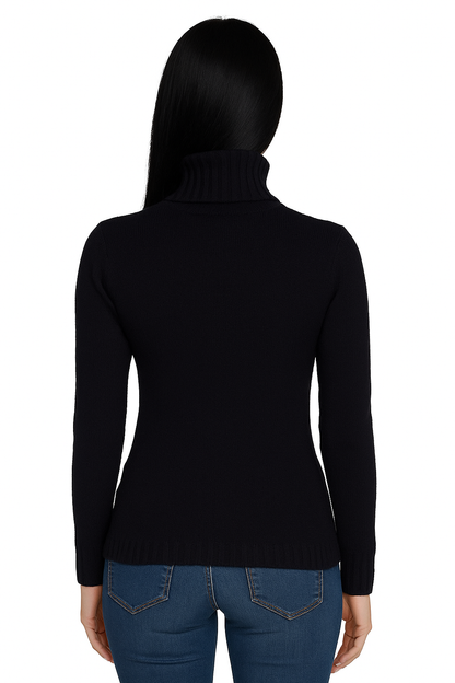 Dolcevita Donna Puro Cashmere Naturale Nero Assoluto