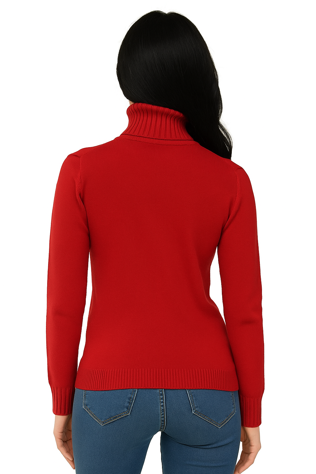 Dolcevita Donna Puro Cashmere Naturale Rosso Ferrari