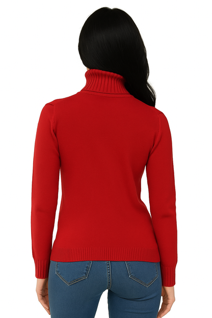 Dolcevita Donna Puro Cashmere Naturale Rosso Ferrari