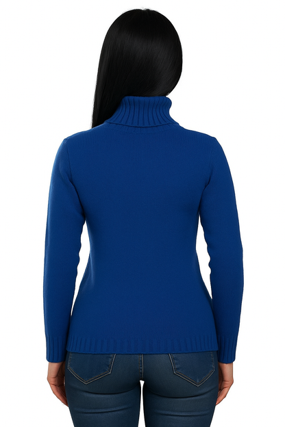 Dolcevita Donna Puro Cashmere Naturale Blu Marine